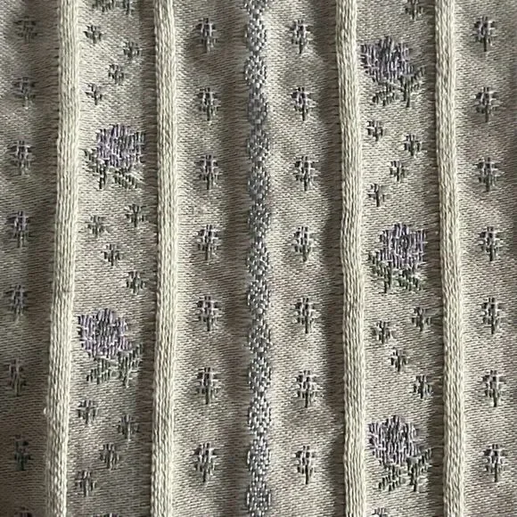 Vintage 1990s Liz Sport Lavender Floral V Neck Vest Sportcoat Tank Blouse Sz M - Picture 4 of 8